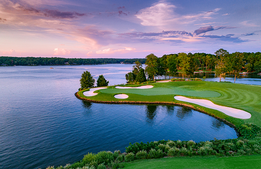 Pristine golf course on lake Oconee