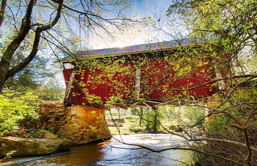Campbell’s Covered Bridge, Greenville County, South Carolina