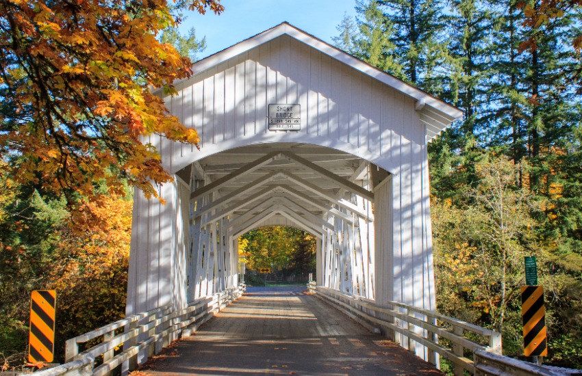 Short Covered Bridge, Cascadia, Oregon